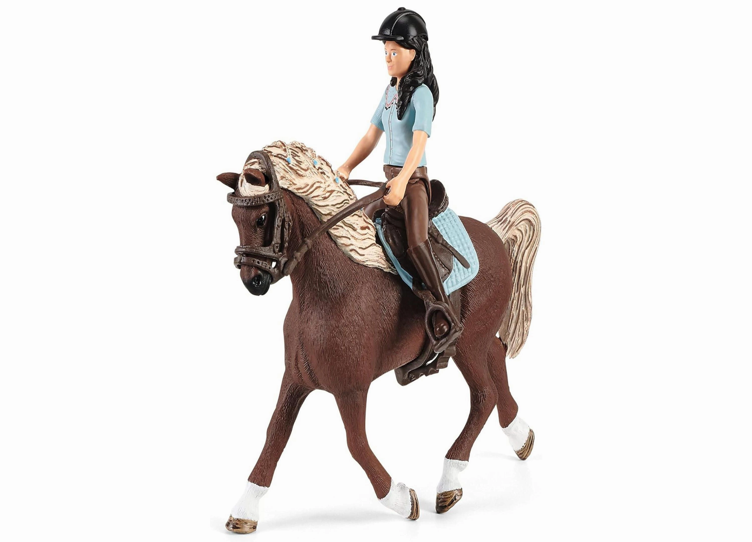 Schleich Horse Club Emily & Luna Horse Washing Station Playset, 19 Pieces