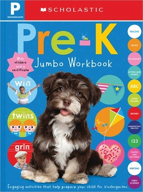 Scholastic Early Learner - Preschool Jumbo Workbook - Colorful Learning Adventure