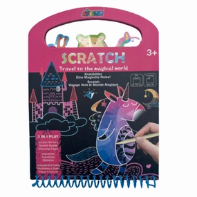 Scratch Art Activity Book - Travel to the Magical World