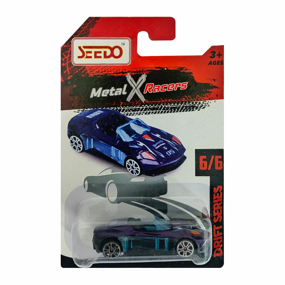 Seedo Metal X Racers Drift Series Die Cast Car for Ages 3 , Pack Of 6