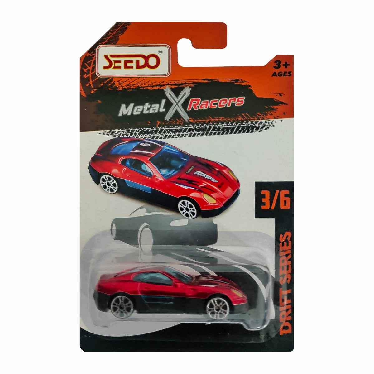 Seedo Metal X Racers Drift Series Die Cast Car for Ages 3 , Pack Of 6