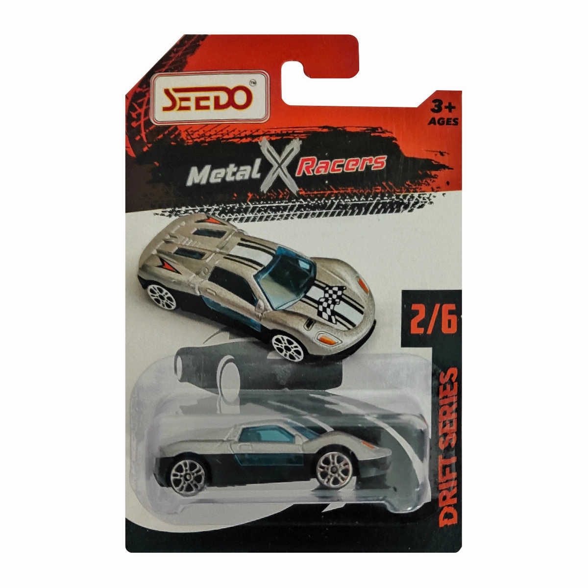 Seedo Metal X Racers Drift Series Die Cast Car for Ages 3 , Pack Of 6