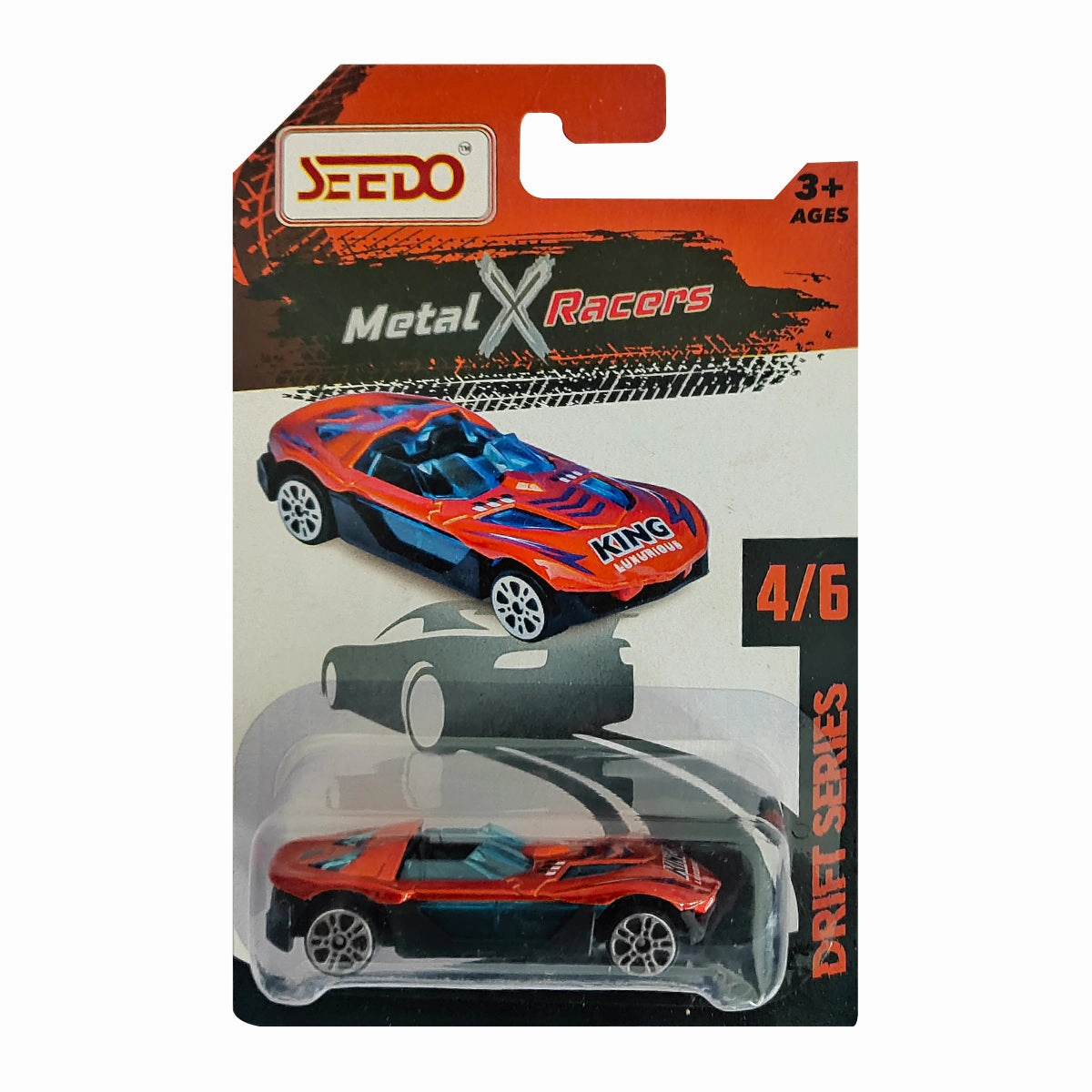 Seedo Metal X Racers Drift Series Die Cast Car for Ages 3 , Pack Of 6