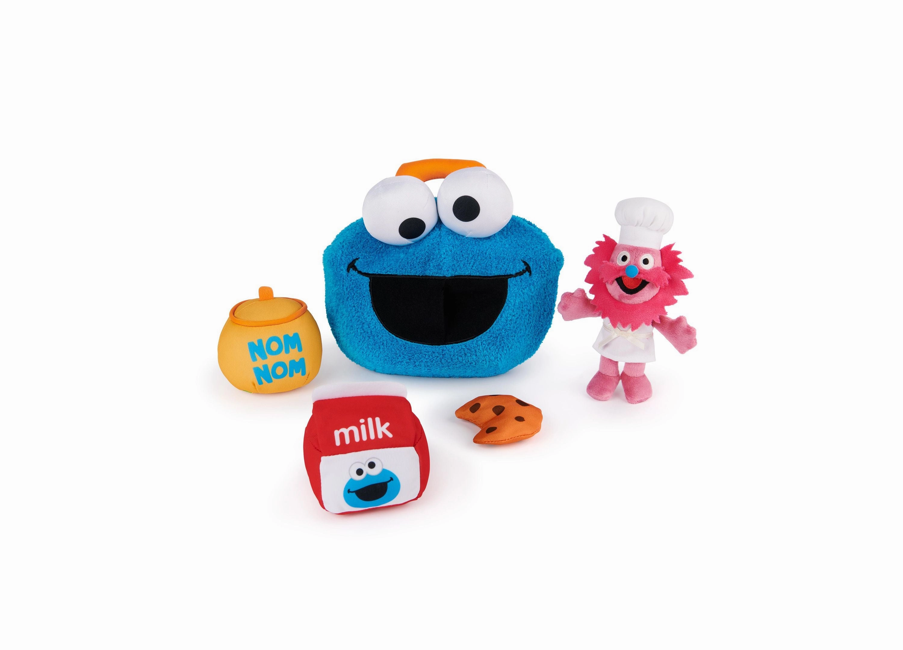 Sesame Street Cookie Monster & Gonger 8 inch Interactive Plush Playset