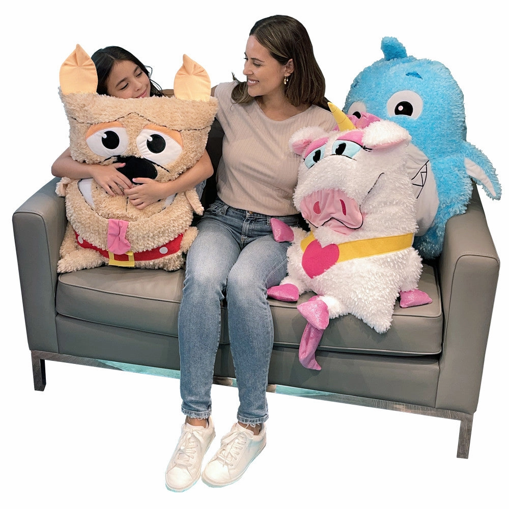Shamzees Shark Plush Pillow Cover - Huggable Blue Friend for Bedtime