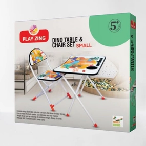 Simarr Play Zing Baby Chair & Table Set Small Dino For Kids Ages 5 Years and Up
