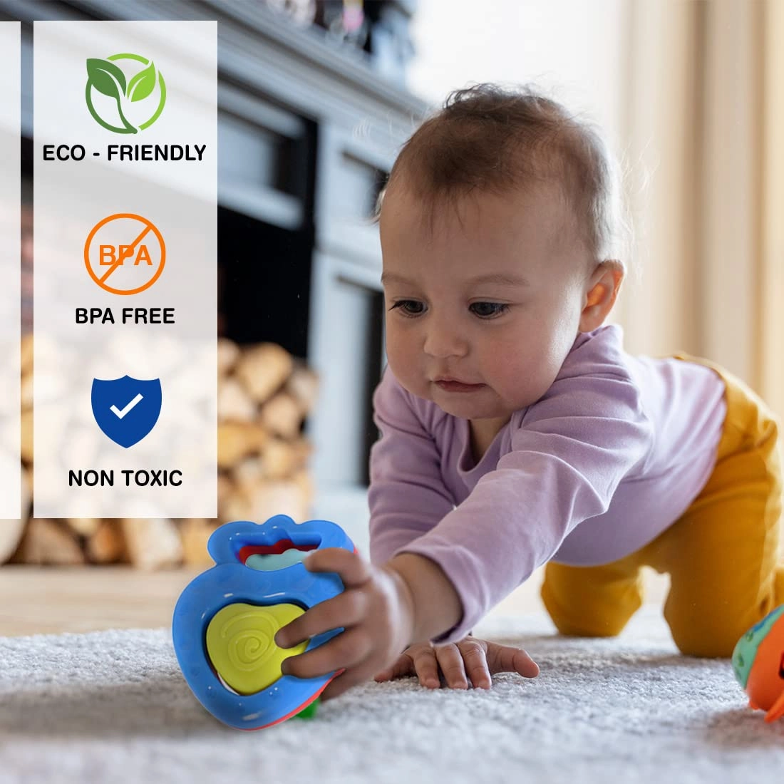 Simba ABC Rattle Toy Set for 3 Months and Above Kids