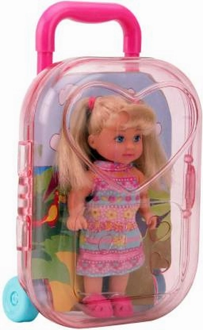 Simba Evi Love 12 cm Trolly Doll With Star & Flower Print Dress For Kids Ages 3 