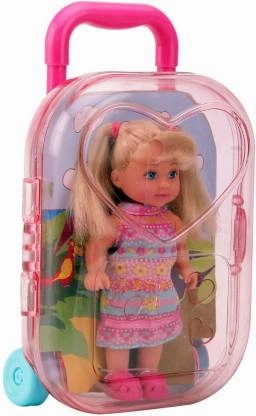 Simba Evi Love 12 cm Trolly Doll With Star & Flower Print Dress For Kids Ages 3 
