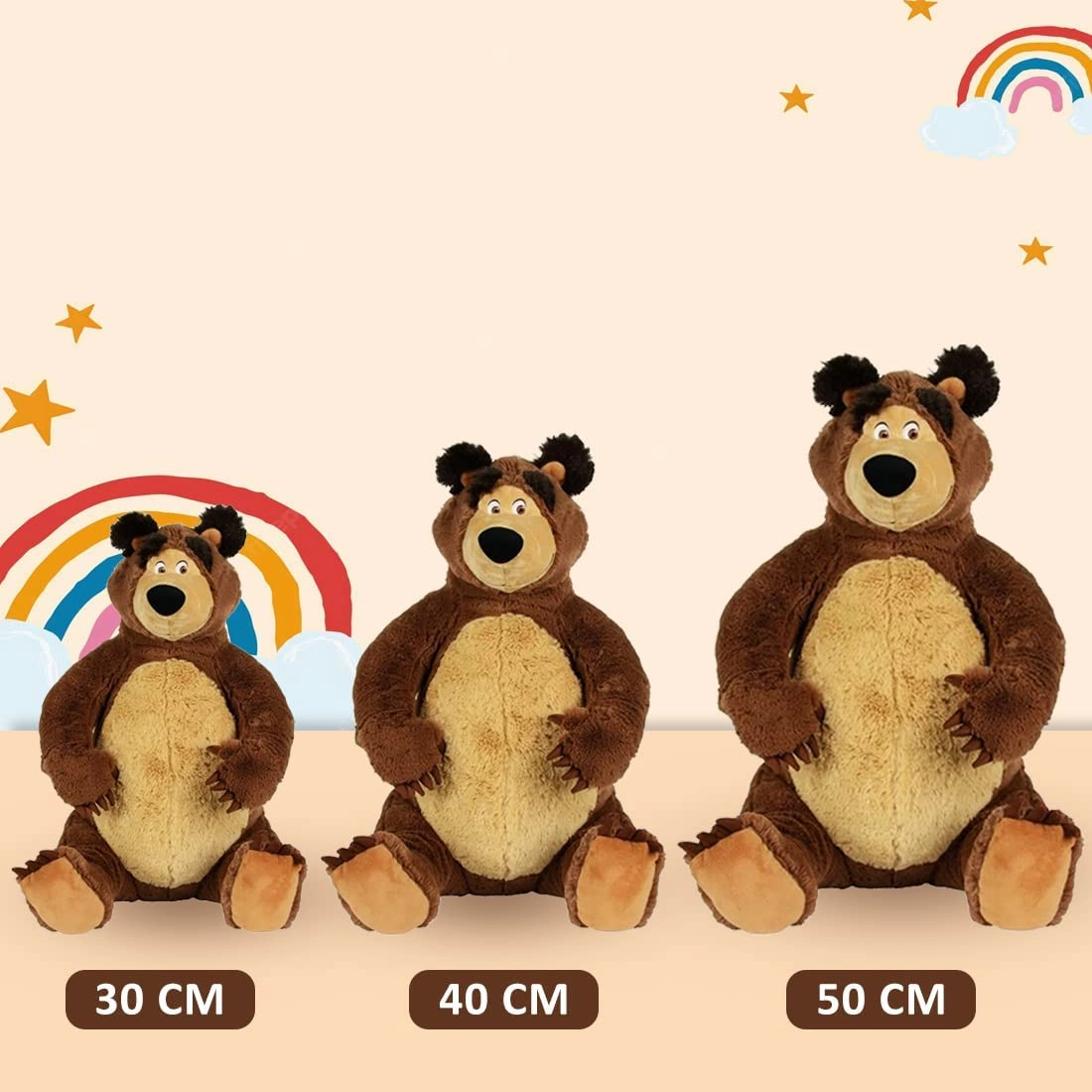Simba Masha and The Bear 50cm Plush Soft Teddy Bear for Kids