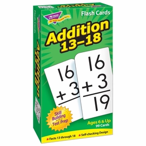 Skill Drill Addition Flash Cards: Master Math Facts 13-18