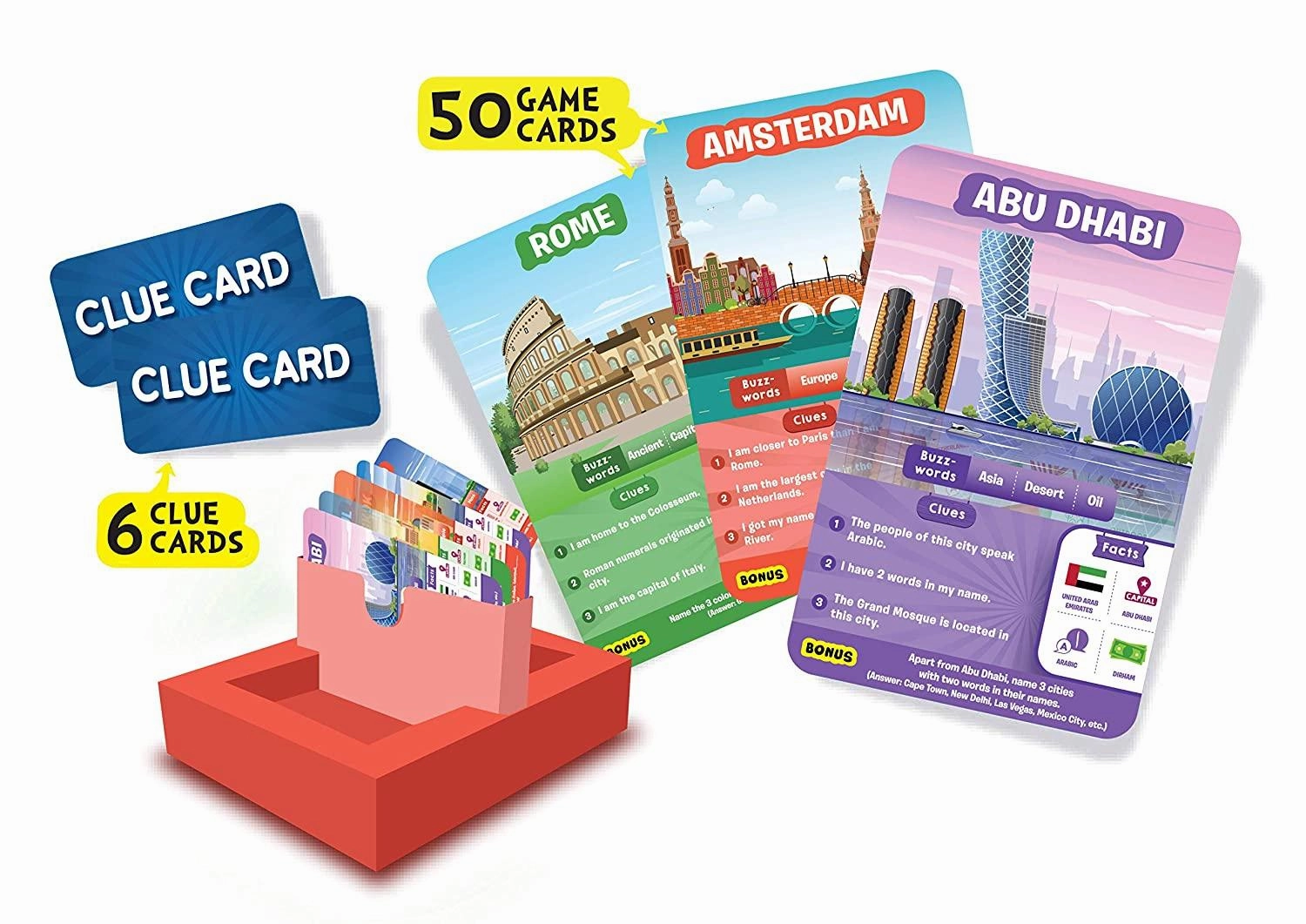 Skillmatics Educational Game : Cities Around the World - GUESS IN 10 (Ages 8-99)