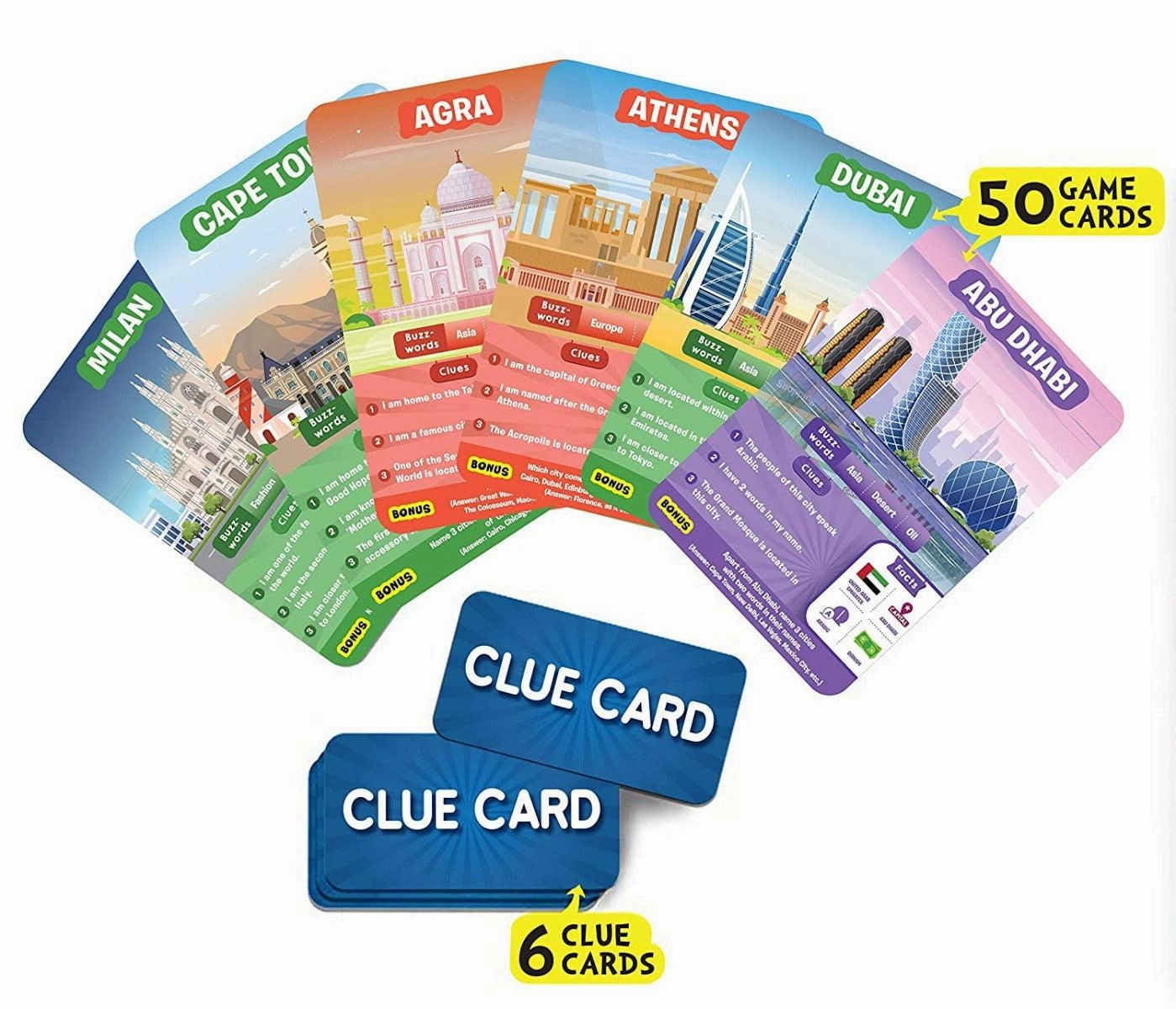 Skillmatics Educational Game : Cities Around the World - GUESS IN 10 (Ages 8-99)