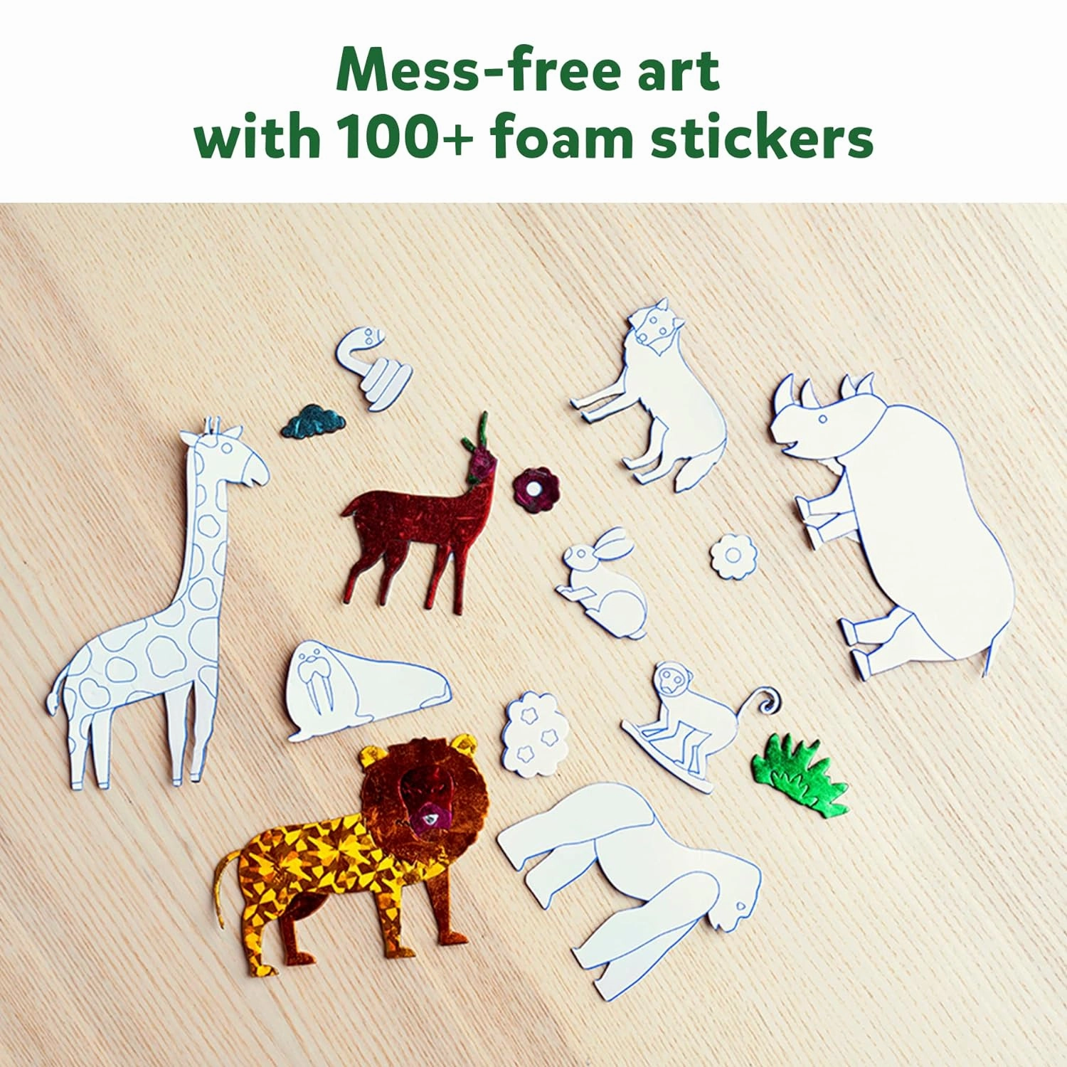 Skillmatics Foil Fun World of Animals - Art & Craft DIY Activity Kits for Ages 4 to 9 Years