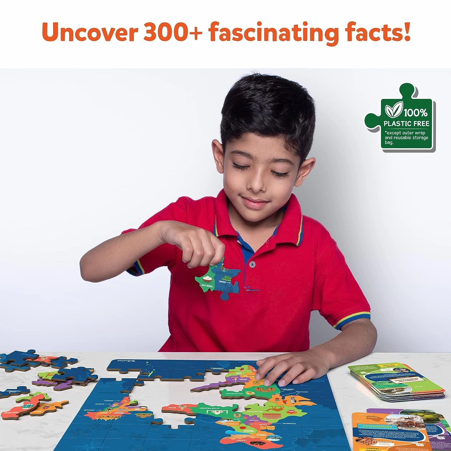 Skillmatics India Map Puzzle - 70 Pieces, Educational Toy for Learning 300  Facts About India, Gifts for Ages 6 to 12