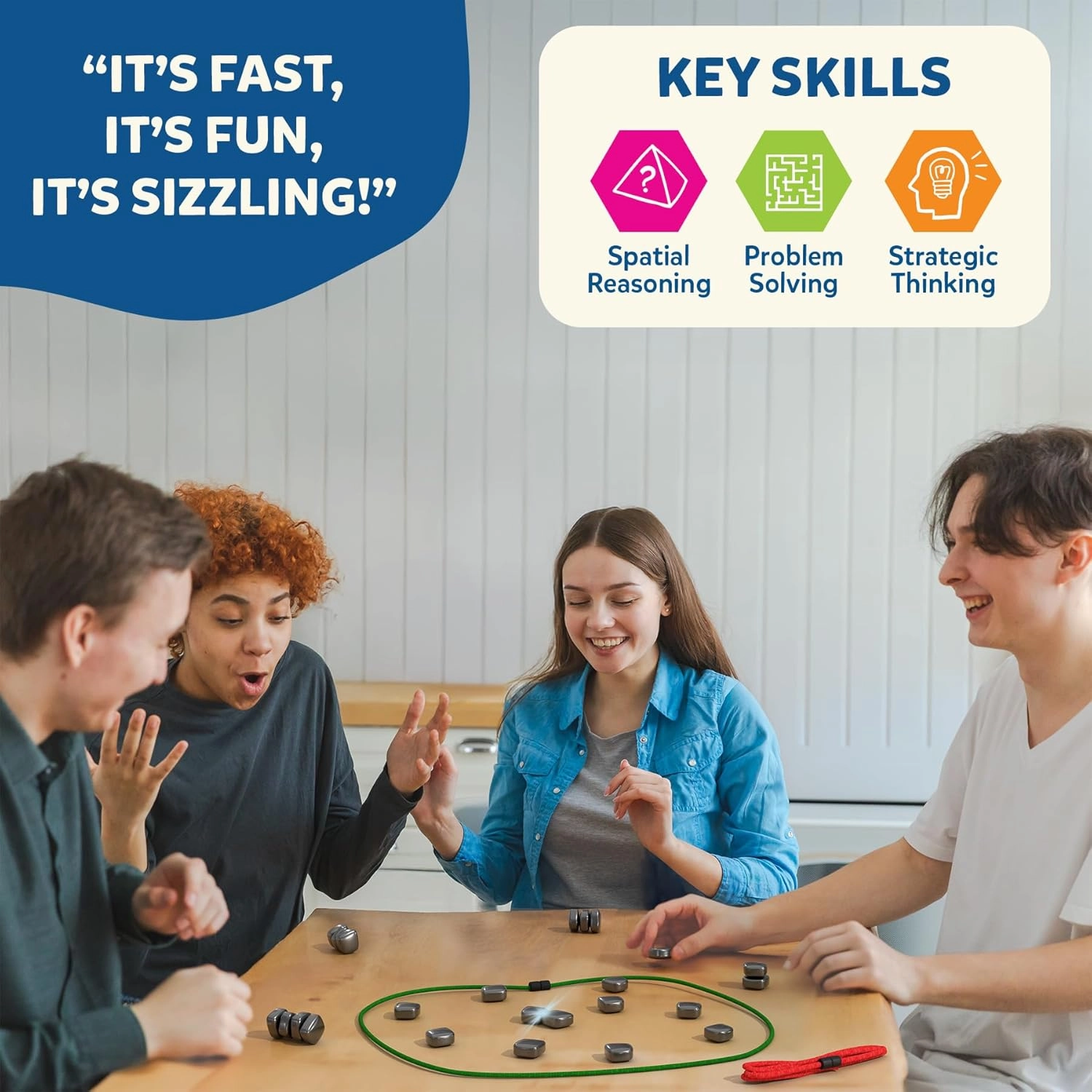 Skillmatics Sizzle - Classic Magnetic Attraction Strategy Game For Ages 15 