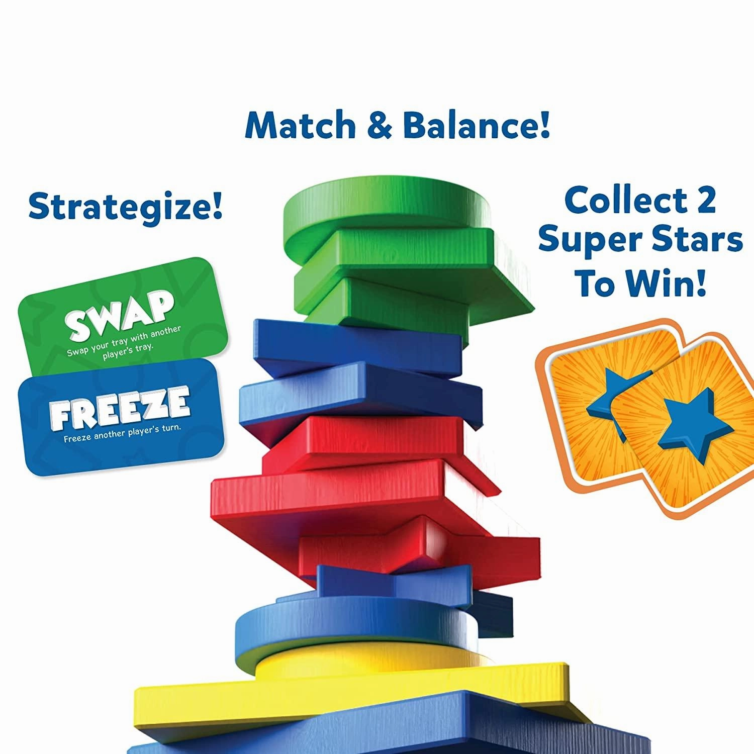 Skillmatics To The TOP! - Matching, Balancing & Strategy Family Board Game for Ages 6 