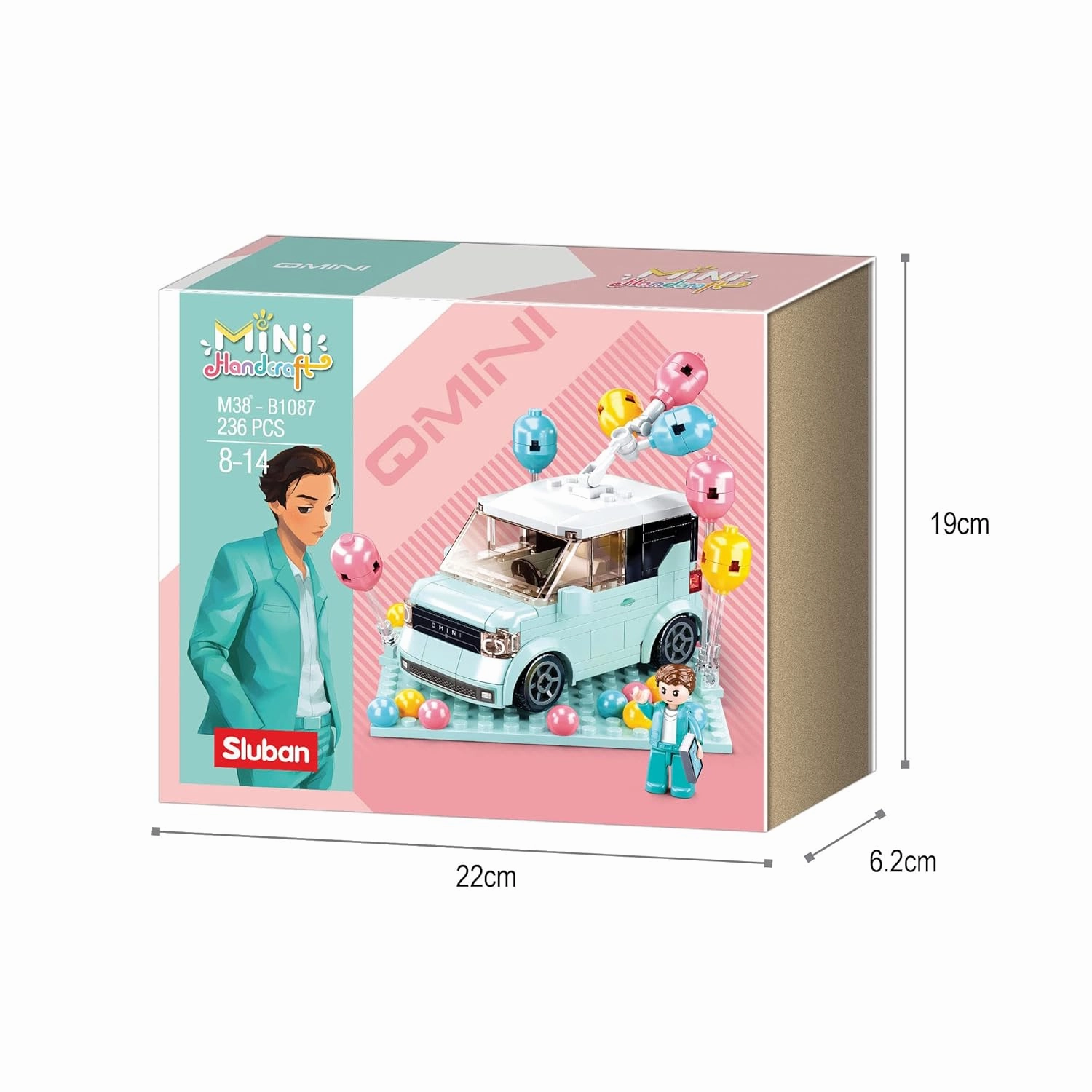 Sluban Mini Handcraft-Mini Car Building Blocks For Ages 8 