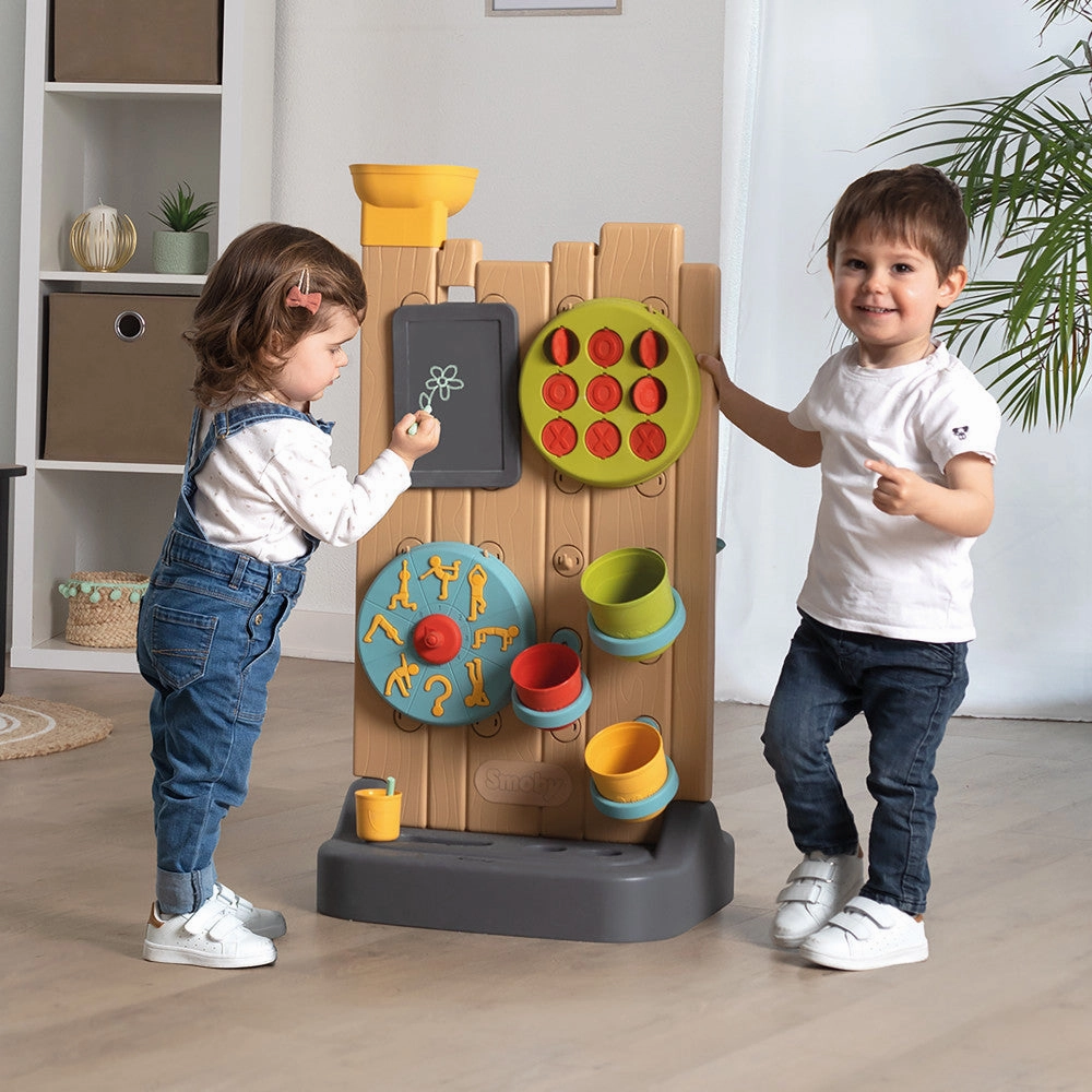 Smoby Ultimate 32" Activity Wall - Water & Ball Play Center for Toddlers