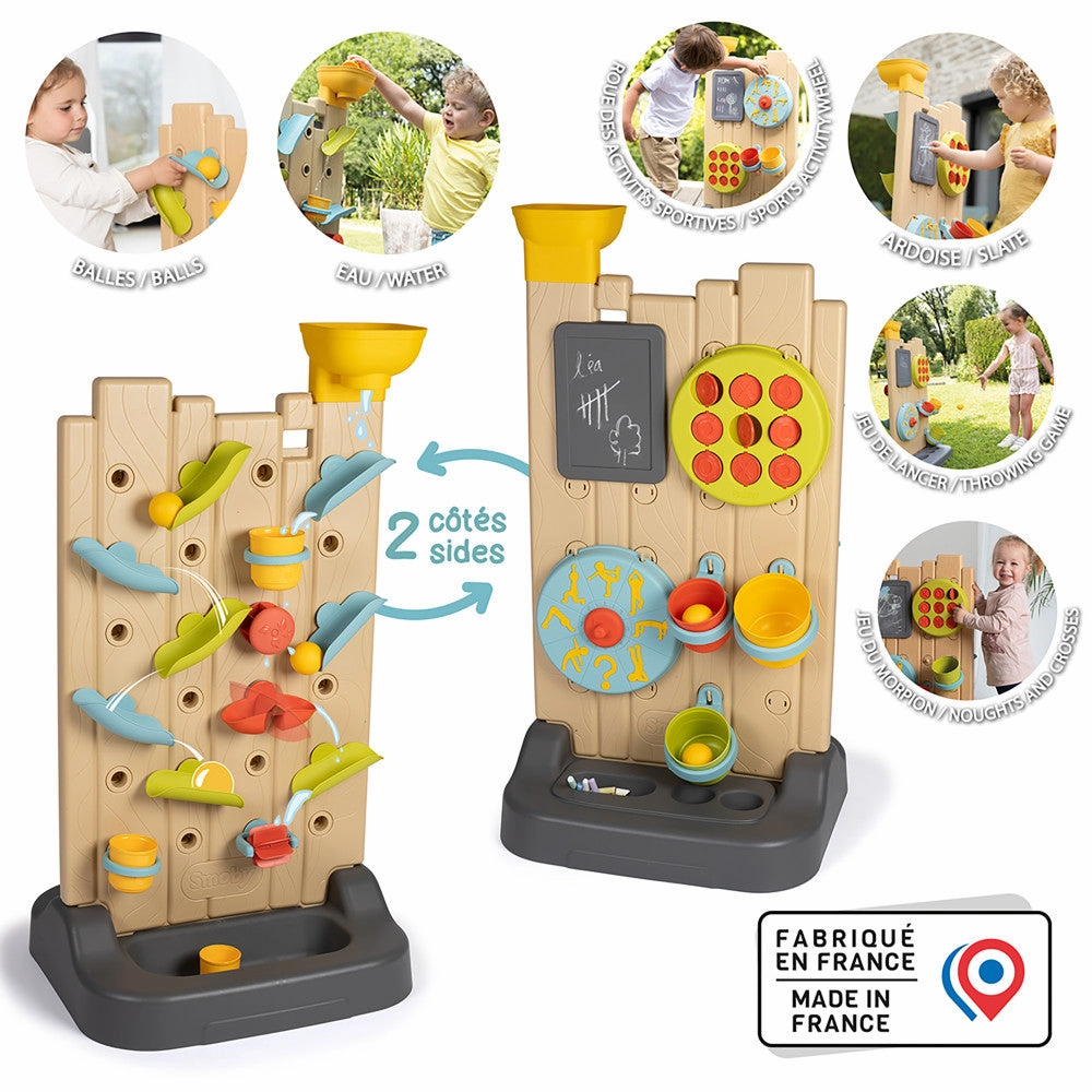 Smoby Ultimate 32" Activity Wall - Water & Ball Play Center for Toddlers
