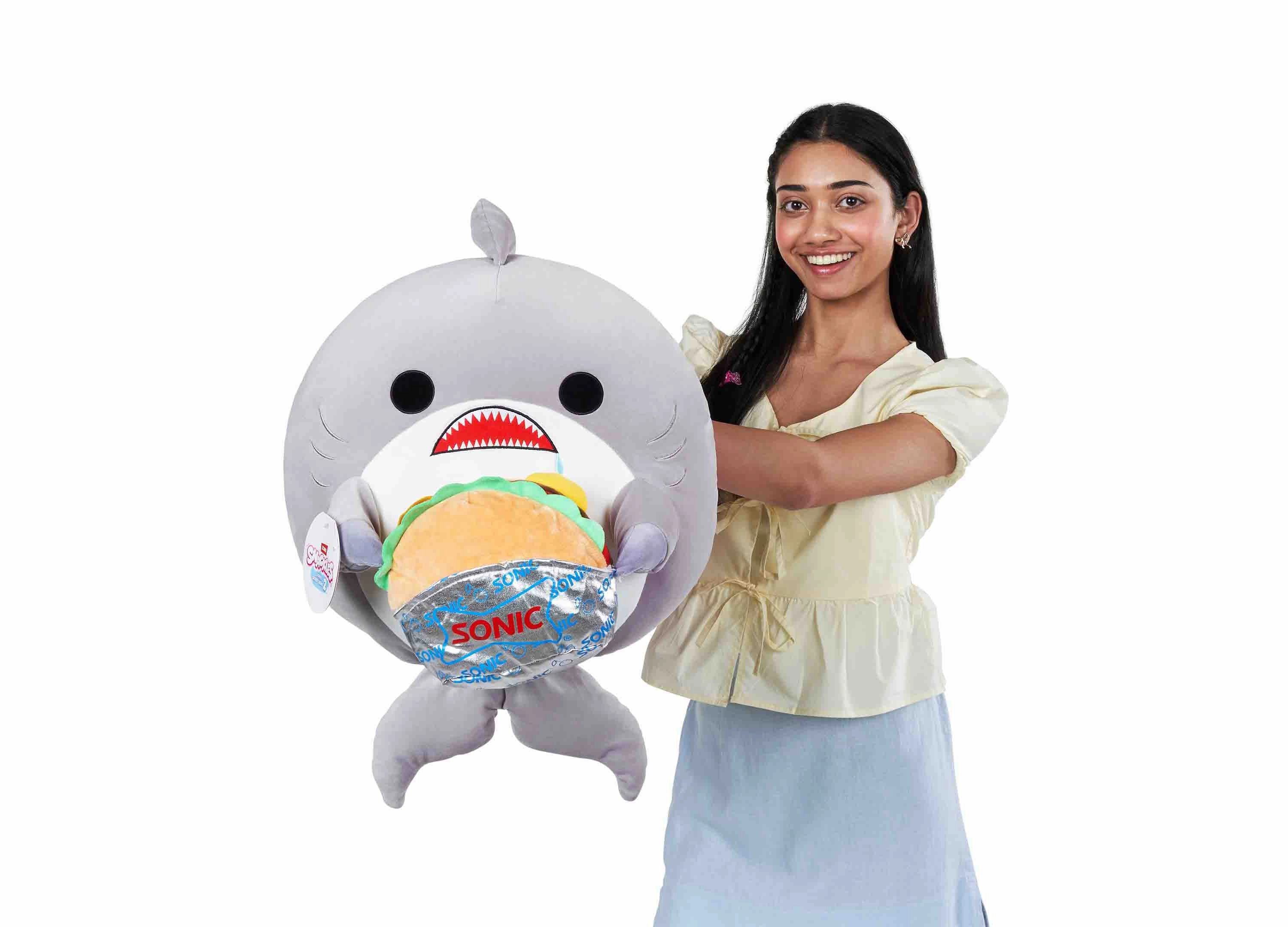 Snackles Series 2 16-inch Shark and Sonic Super Soft Plush