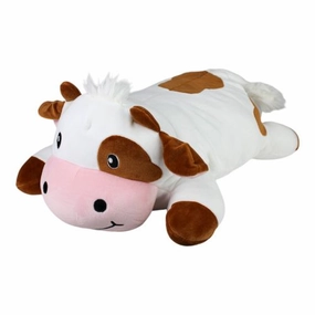 Snoozimals Super Soft 20in Cow Plush - Brown
