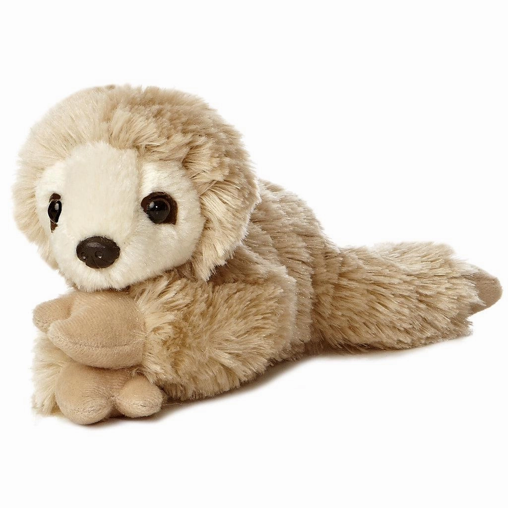 Snoozy the Light Brown Sloth - Mini Flopsies