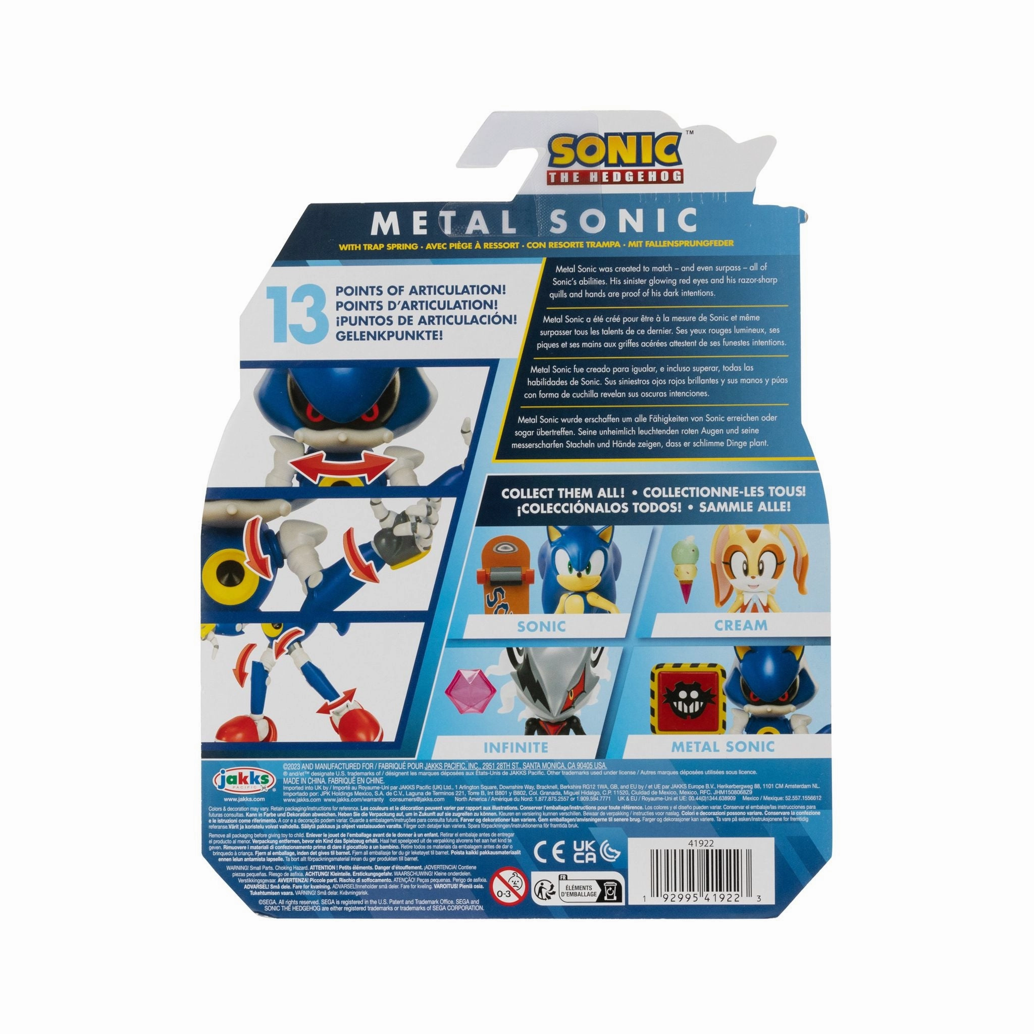Sonic 4 Inch Wave 13 Figure - Modern Metal Sonic