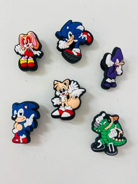 Sonic hedgehog shoe Charms