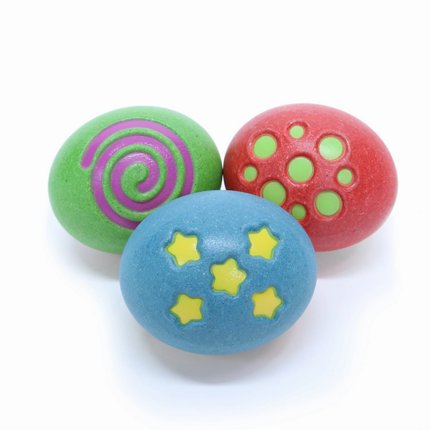Sounds Like Fun! Colorful Wooden Egg Shakers, Set of 3