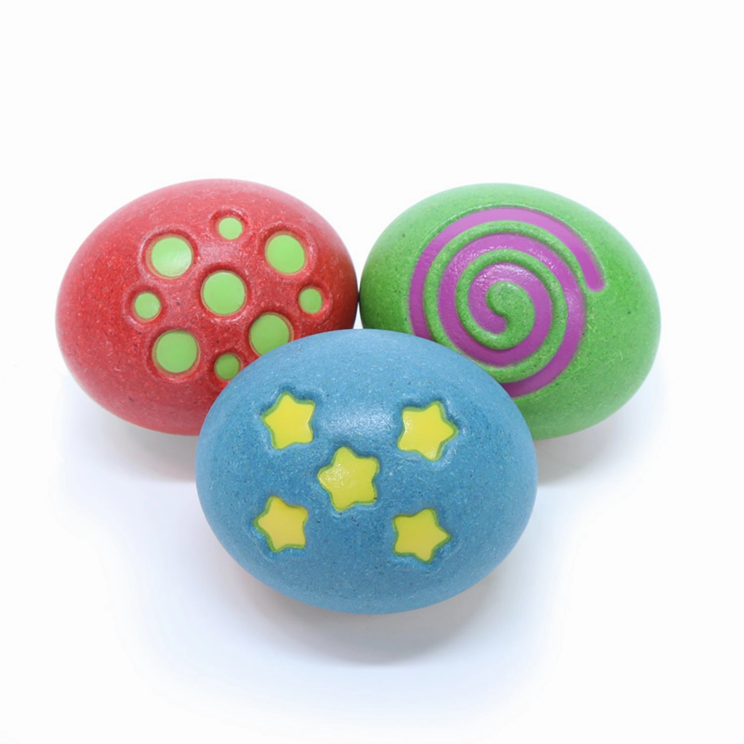 Sounds Like Fun! Colorful Wooden Egg Shakers, Set of 3