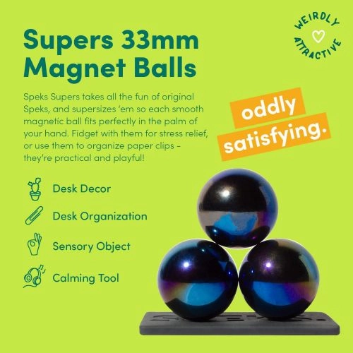 Speks 33mm Mesmerizing Magnet Stress Balls