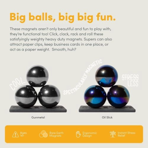 Speks 33mm Mesmerizing Magnet Stress Balls