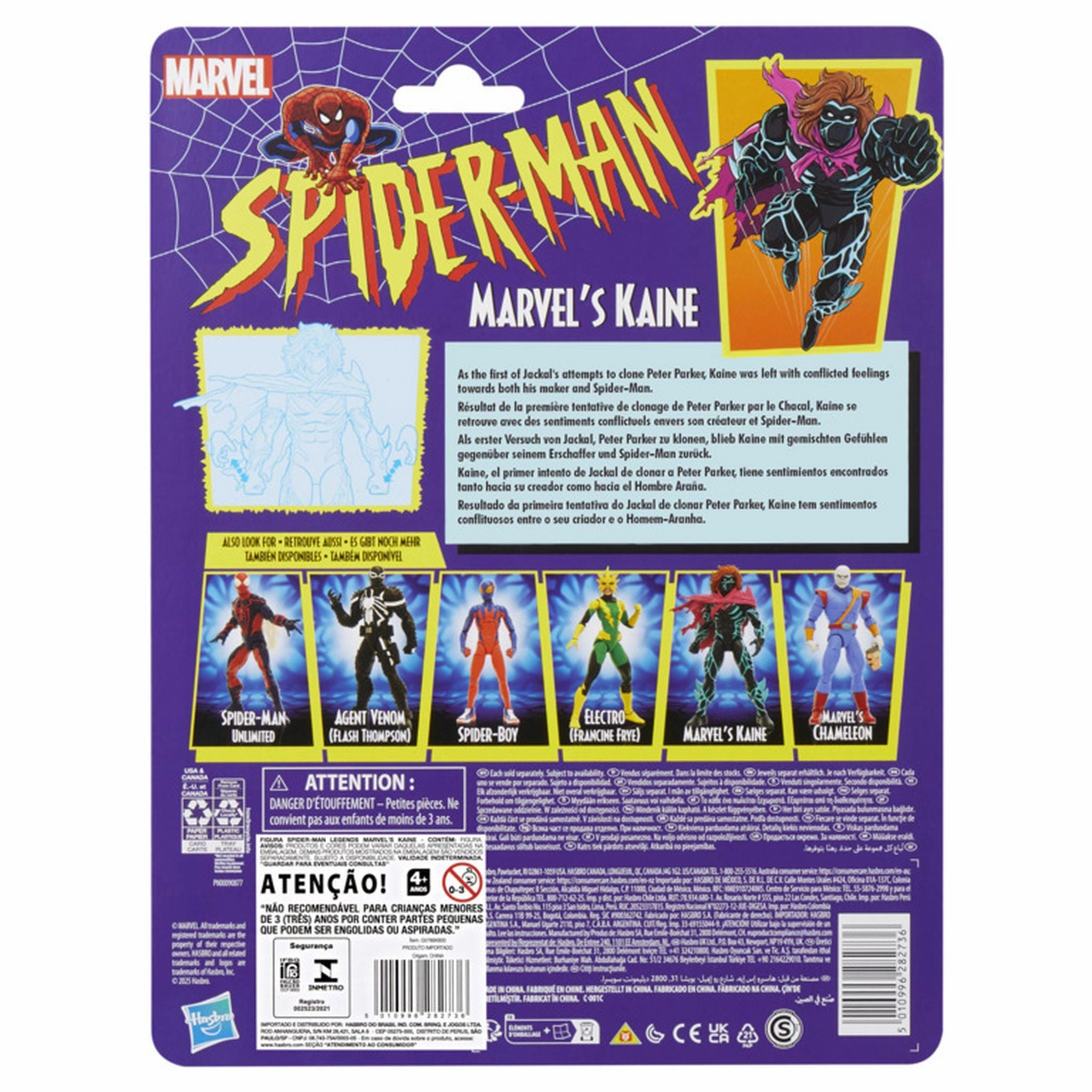 Spider-Man Marvel Legends Retro Series Kaine Action Figure