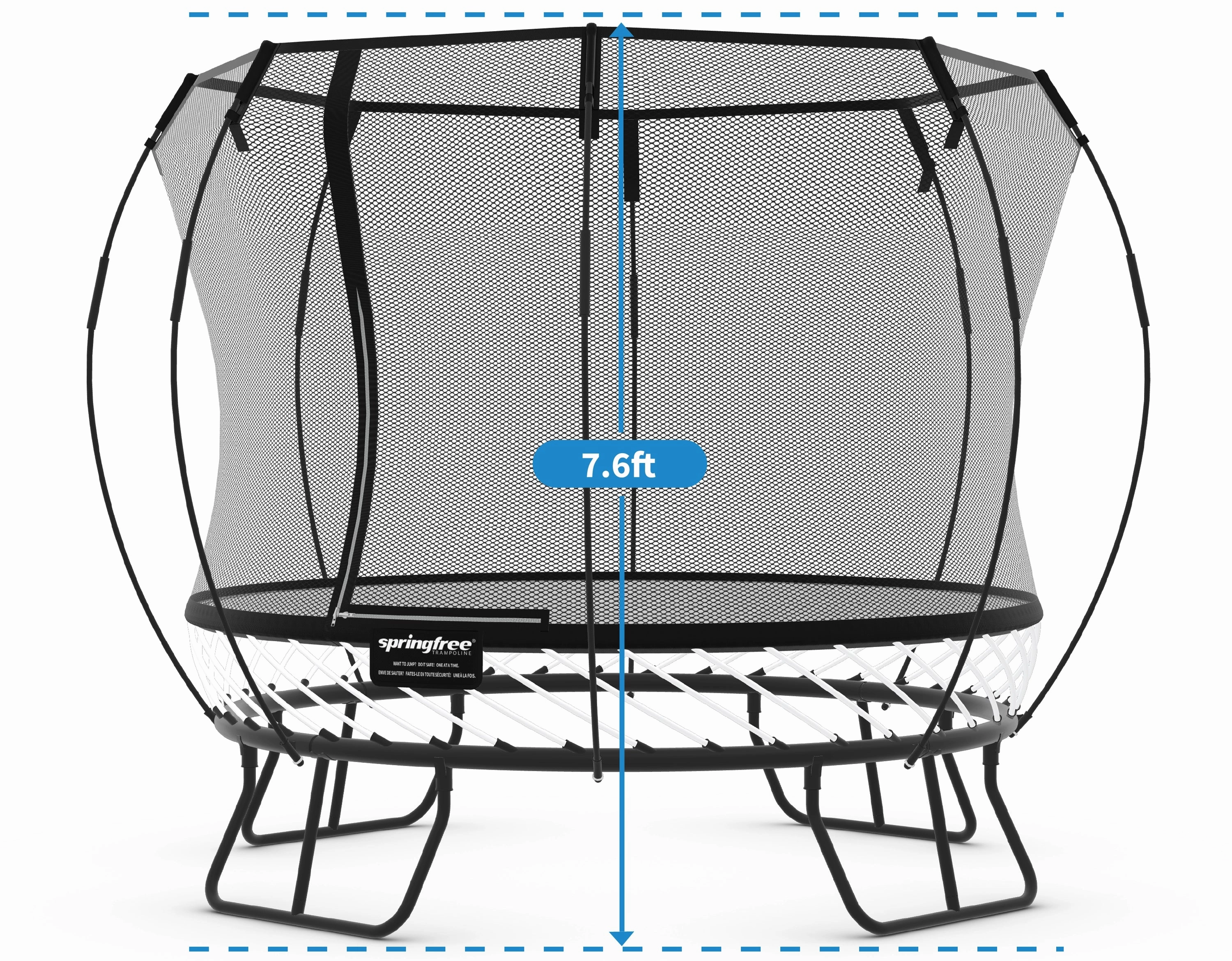 Springfree Compact Round Trampoline With Enclosure - Outdoor Trampoline Activity Toy