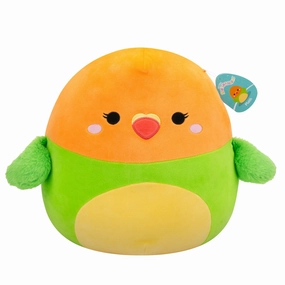 Squishmallows 14 Inch S20 Plath Green And Orange Love Bird