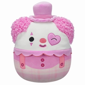 Squishmallows 7.5 Inch Cupid the Winking Pink and White Clown