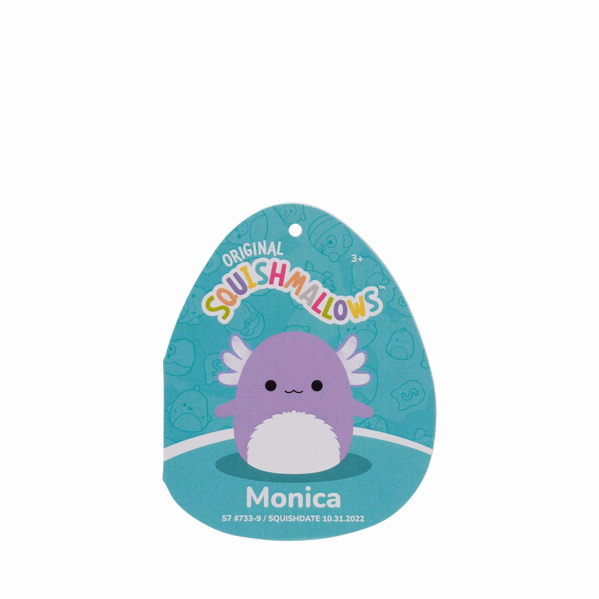 Squishmallows 7.5 Inch Plush Monica The Purple Axolotl