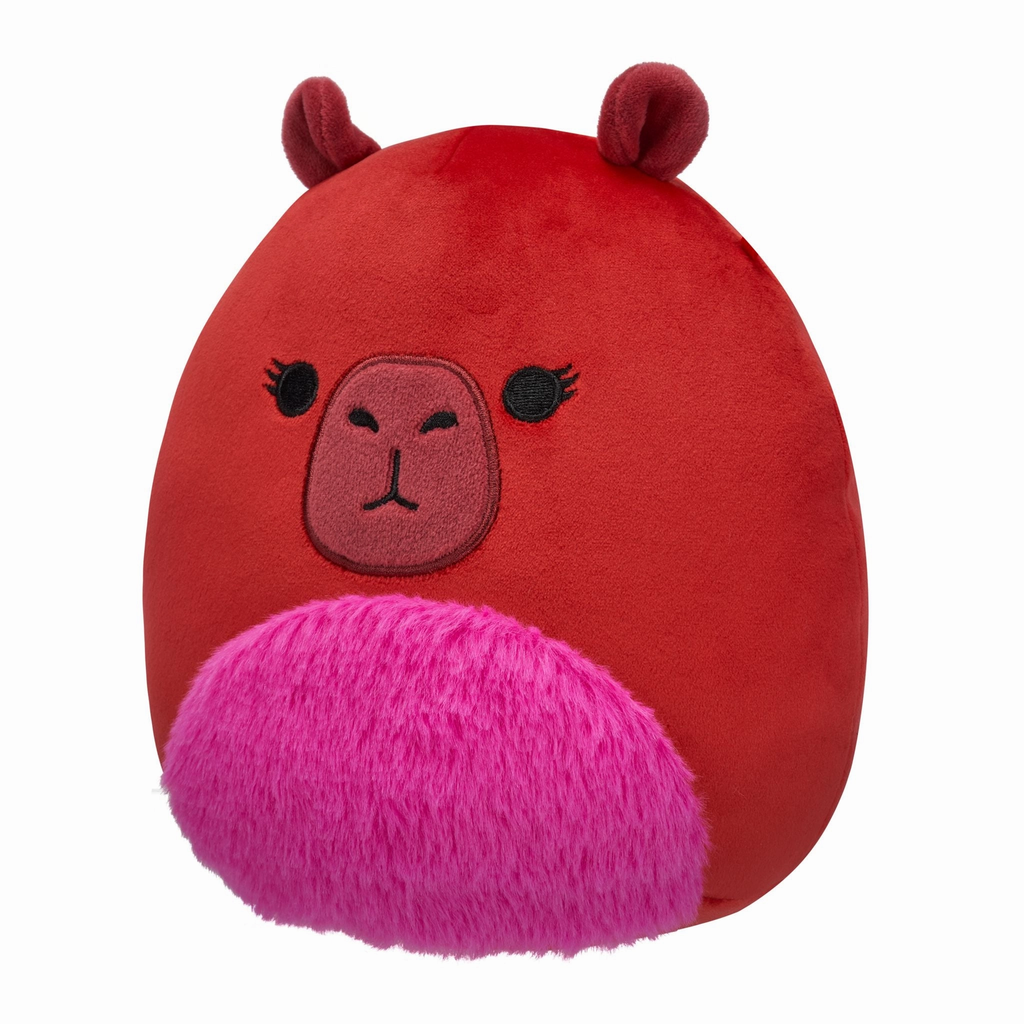 Squishmallows 7.5 Inch Plush S20 Marcia Maroon Capybara With Fuzzy Belly