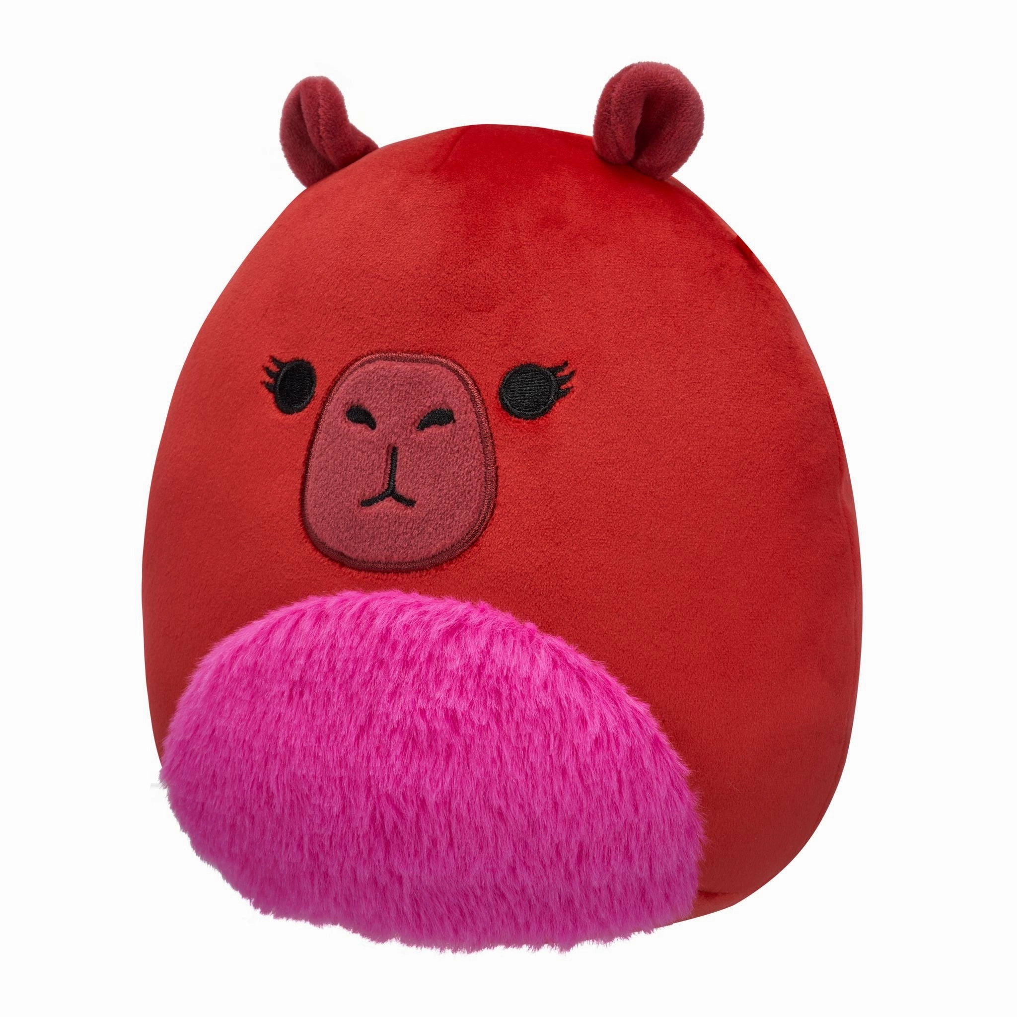 Squishmallows 7.5 Inch Plush S20 Marcia Maroon Capybara With Fuzzy Belly