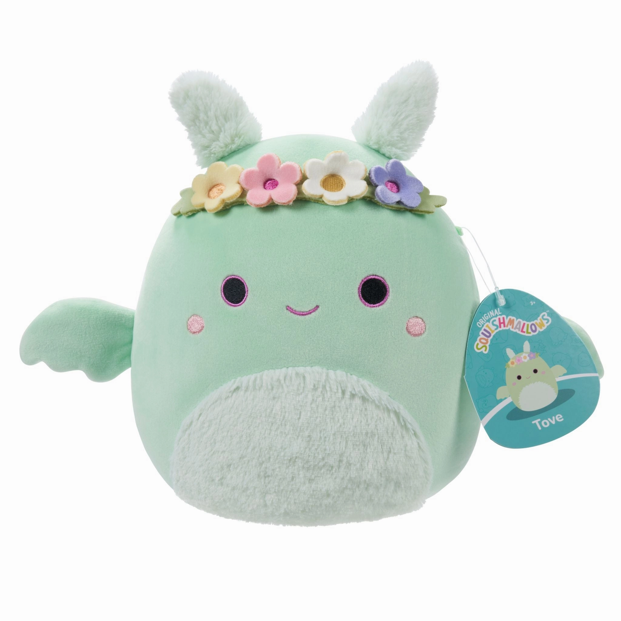 Squishmallows 7.5 Inch Plush Tove Mint Green Mothman