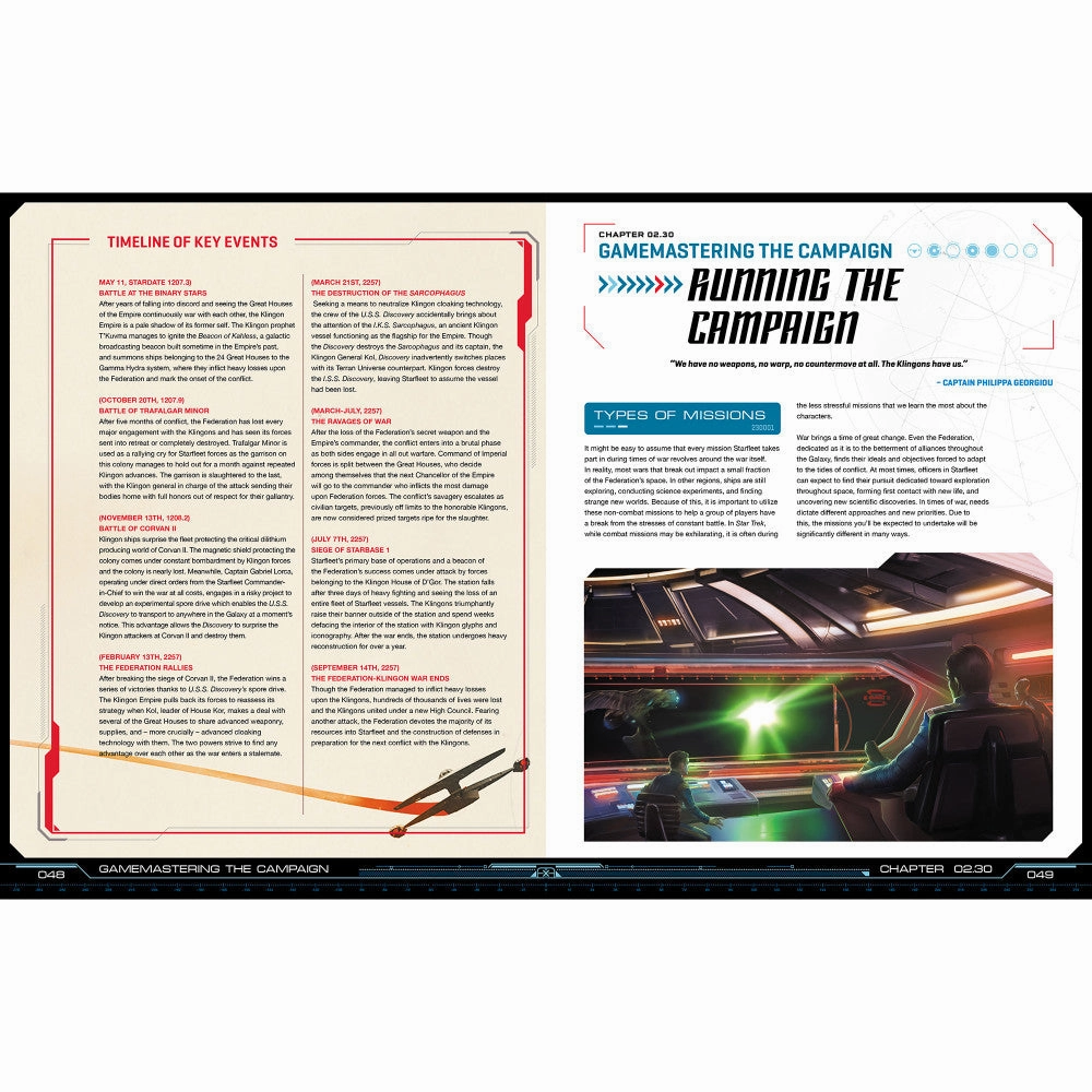 Star Trek Adventures: Federation-Klingon War Campaign RPG Book