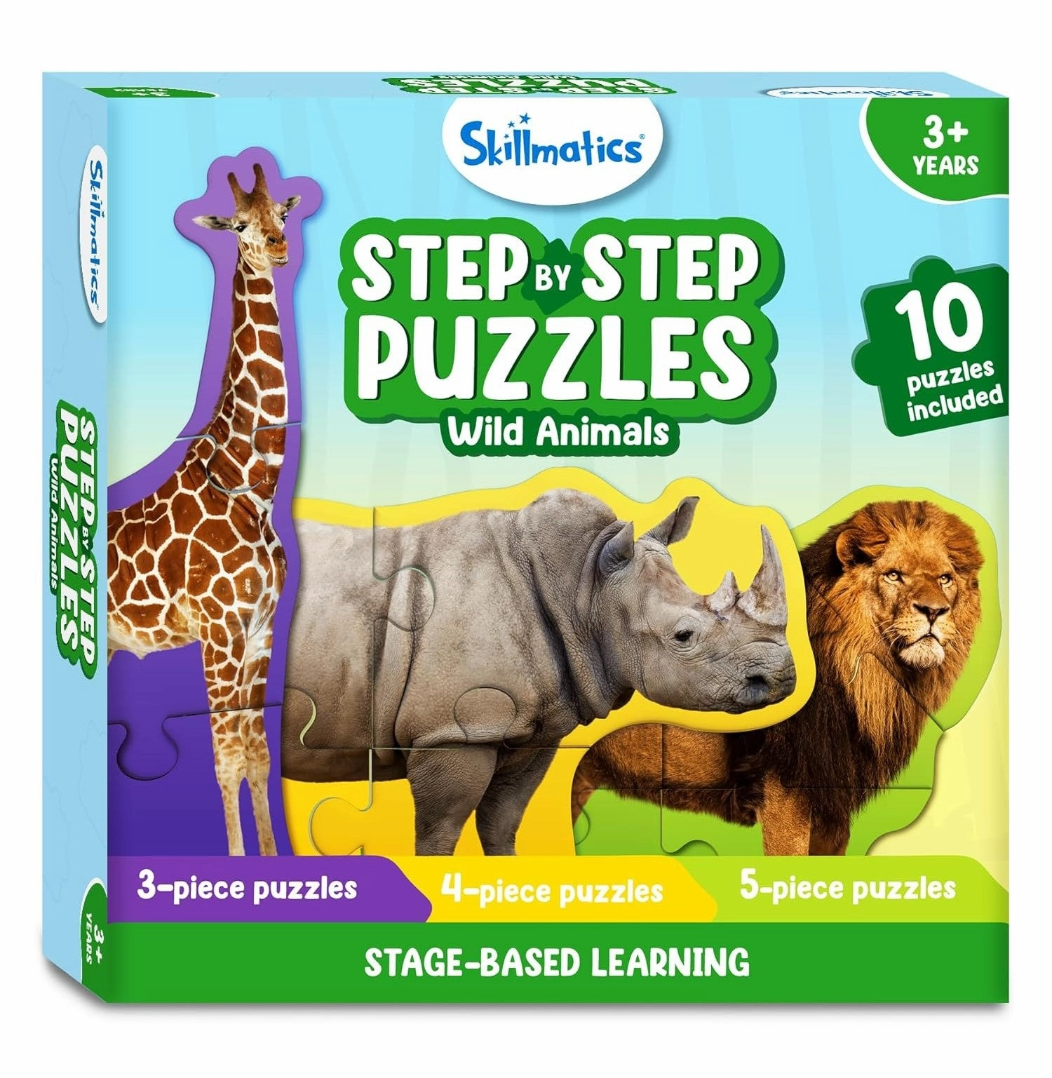 Step By Step Puzzles - Wild Animals