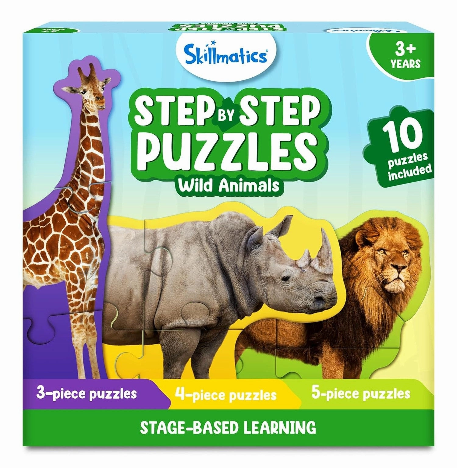 Step By Step Puzzles - Wild Animals