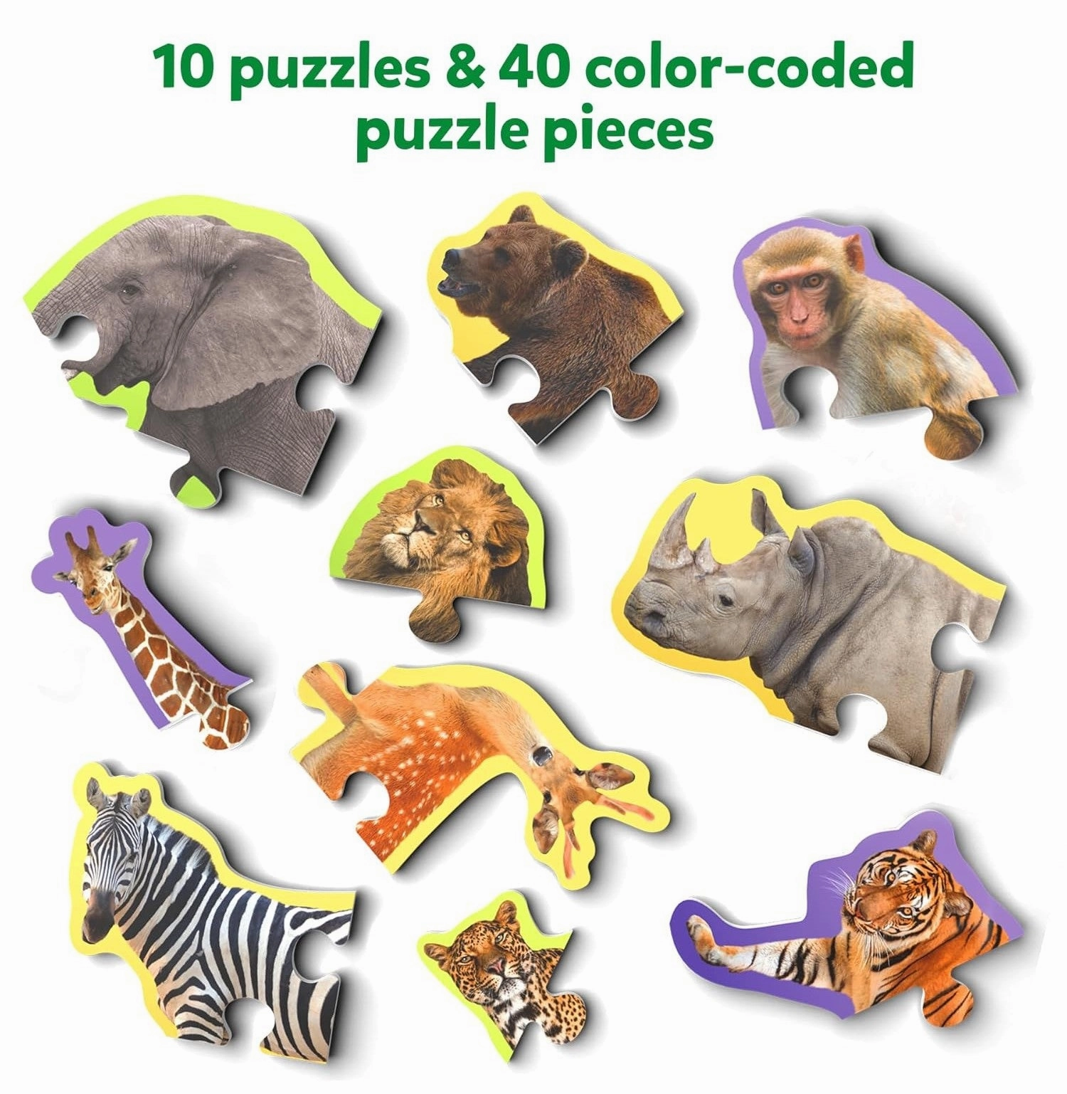 Step By Step Puzzles - Wild Animals