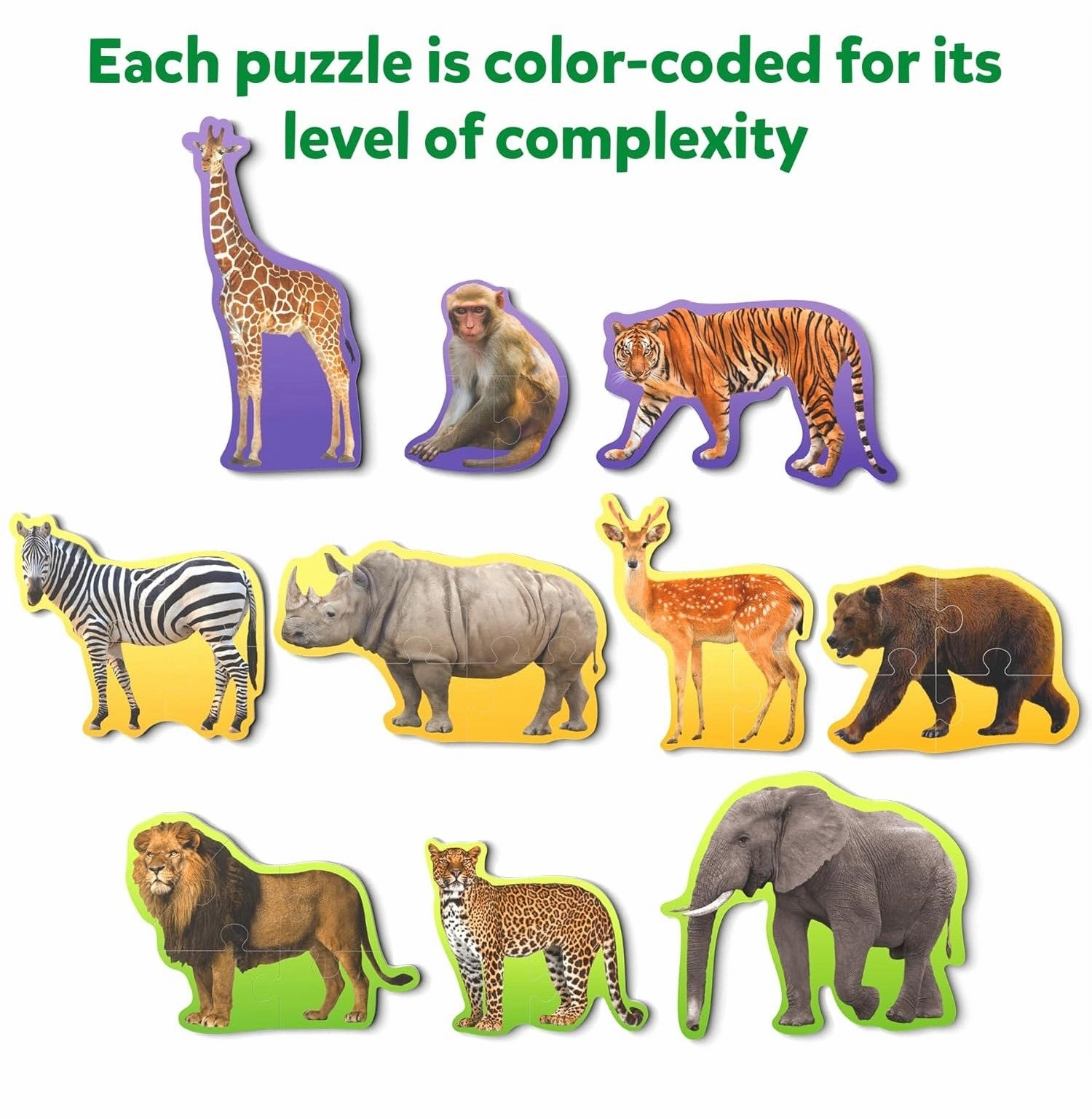 Step By Step Puzzles - Wild Animals