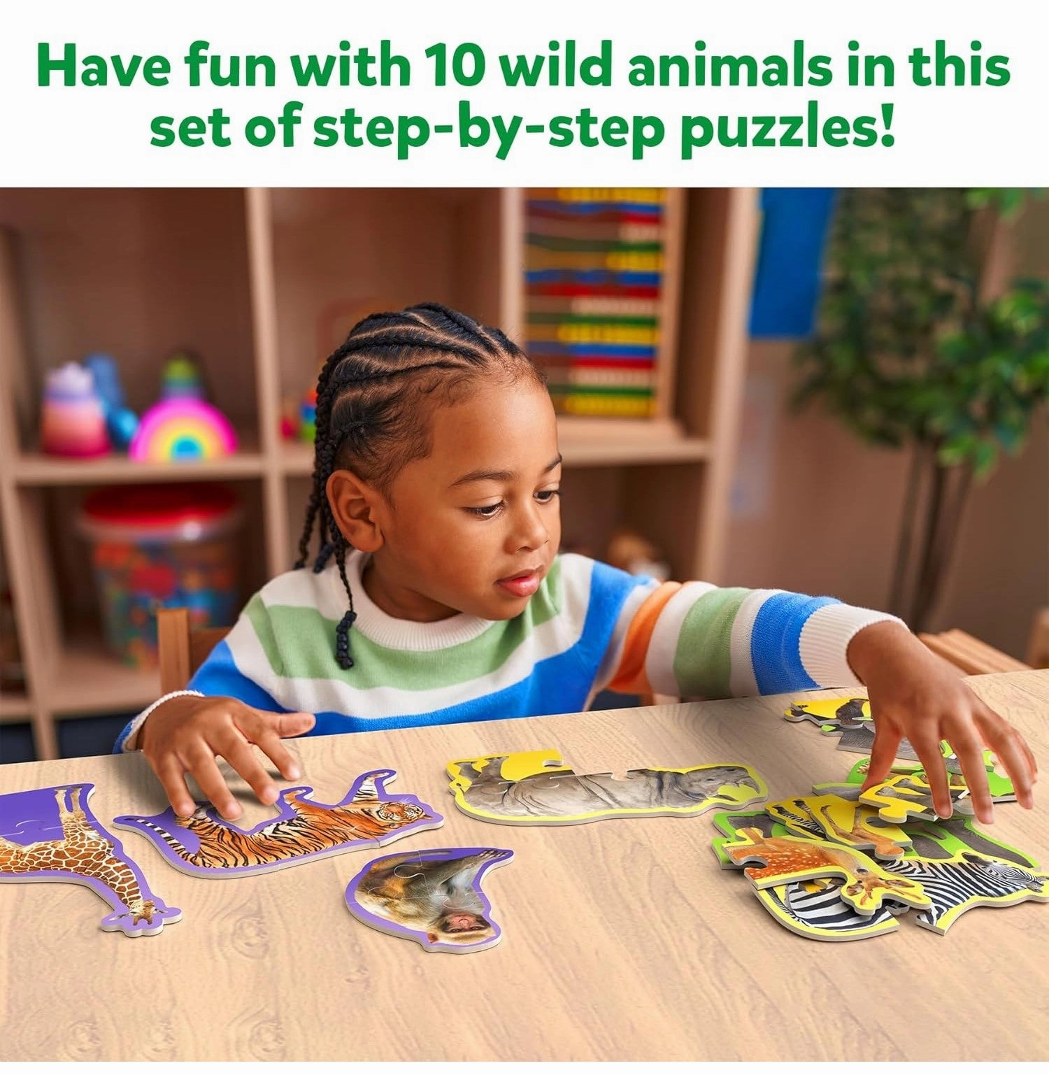Step By Step Puzzles - Wild Animals