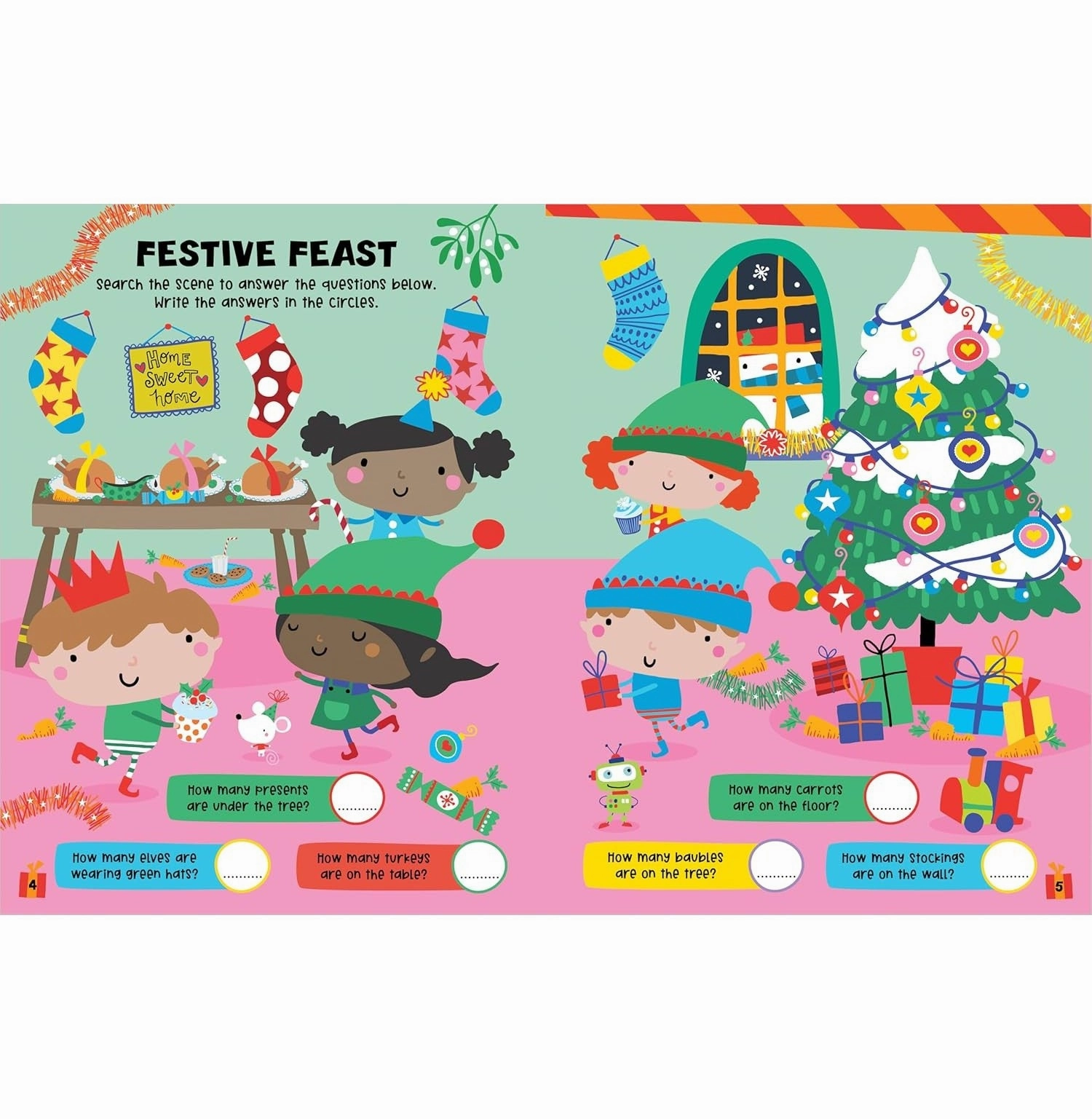 Sticker Activity Books Gingerbread Friends Activity Book