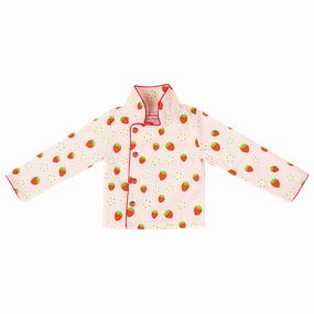 STRAWBERRY SHORTCAKE CHEF JACKET PREMIUM CHILD DRESS UP - SIZE 5/6