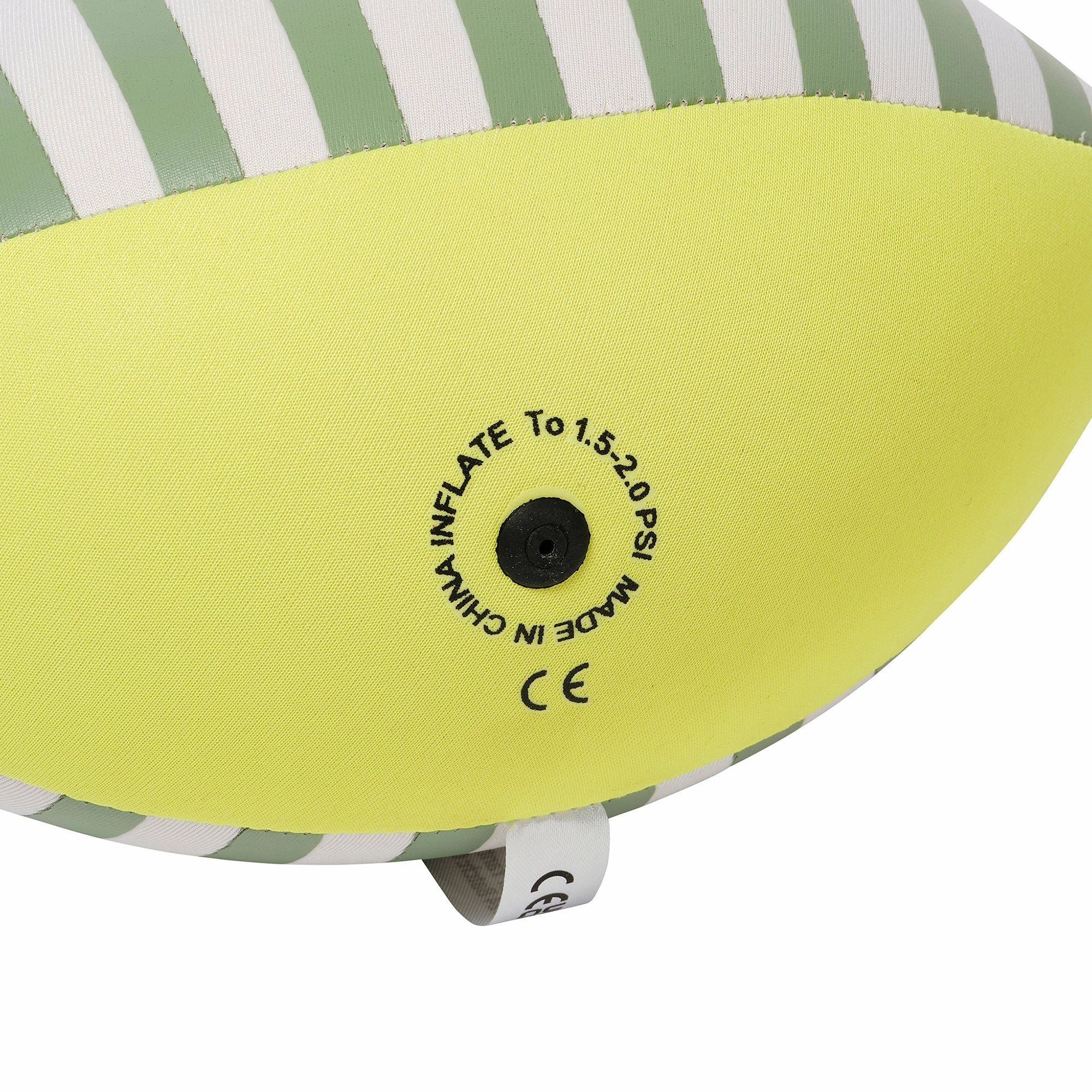 Sunnylife 9" Neoprene Football - Citrus Stripe Inflatable Pool Toy